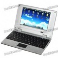 Netbook 7.0" TFT LCD Android 1.6 VIA8505 CPU WiFi Preto